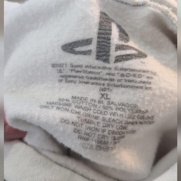 Mens Playstation Hoodie Sz XL (NWOT) - Picture 3 of 3